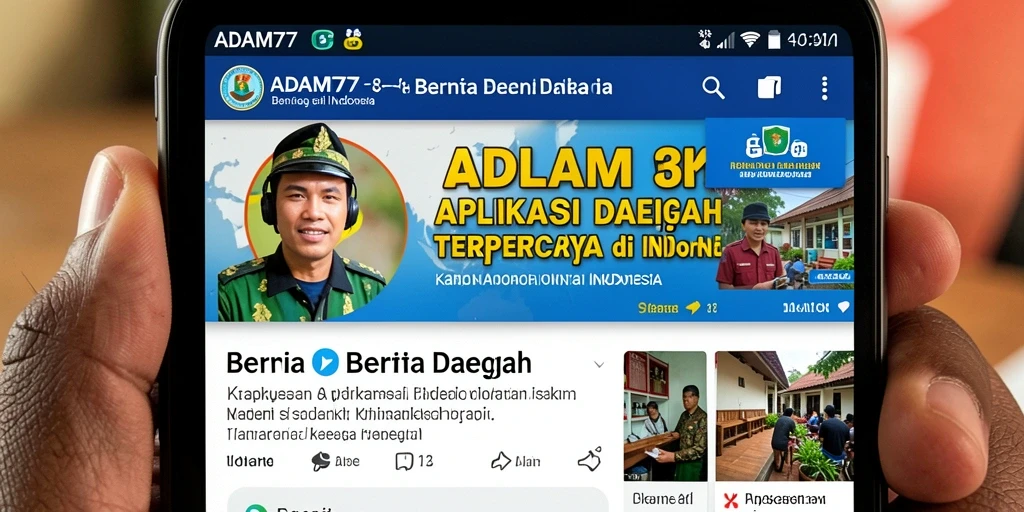 Tampilan antarmuka ADAM77 yang intuitif dan informatif.
