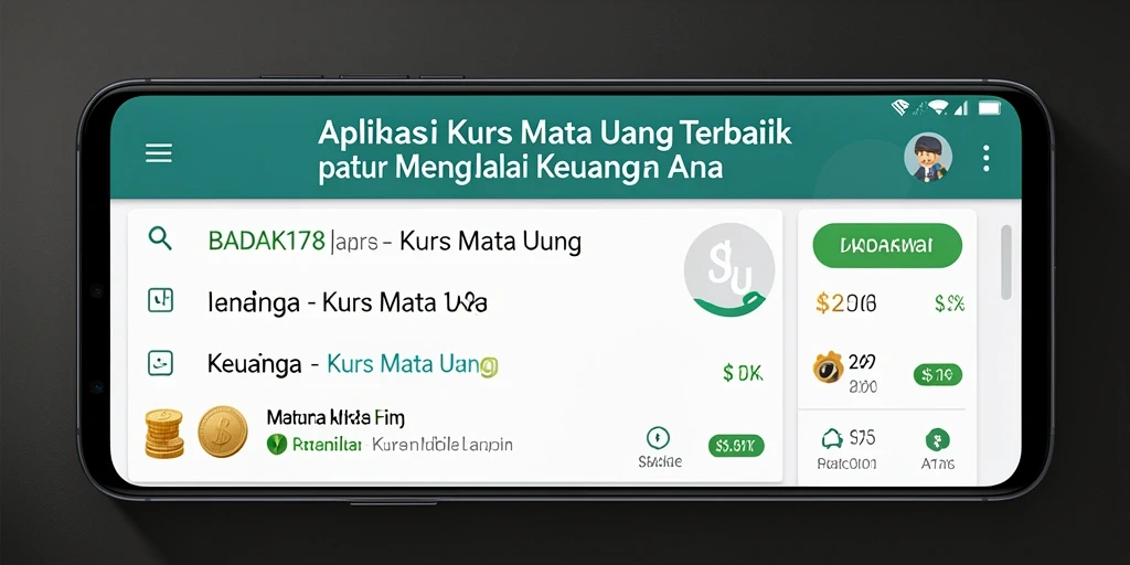 Antarmuka utama BADAK178 menampilkan kurs mata uang lengkap dan konversi mudah.