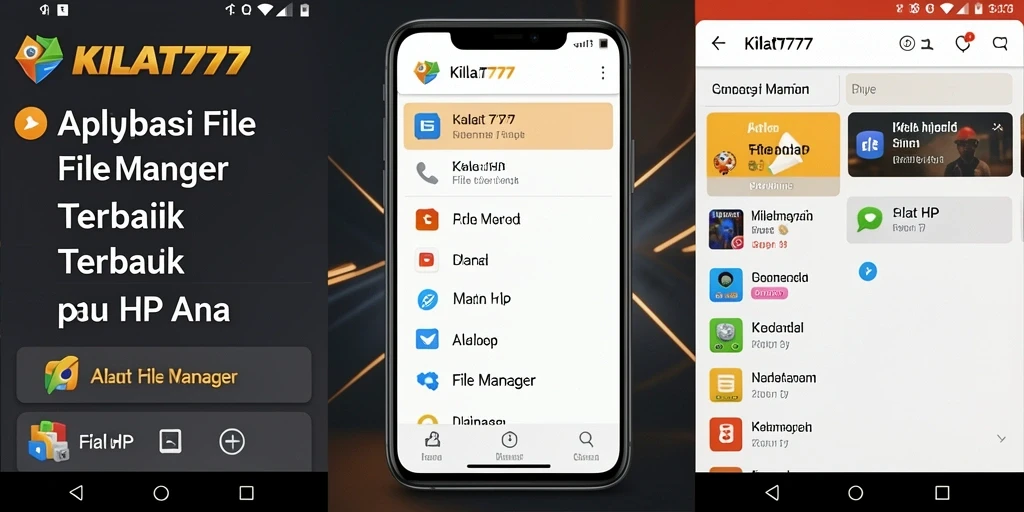 Screenshot KILAT777 menunjukkan antarmuka yang sederhana dan intuitif dari File Manager.