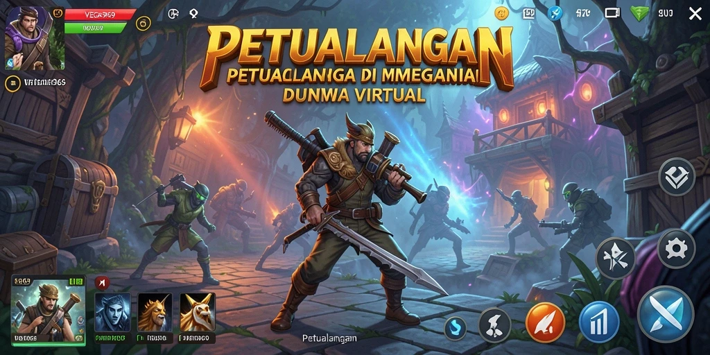 Antarmuka menarik dengan berbagai fitur eksplorasi Petualangan.