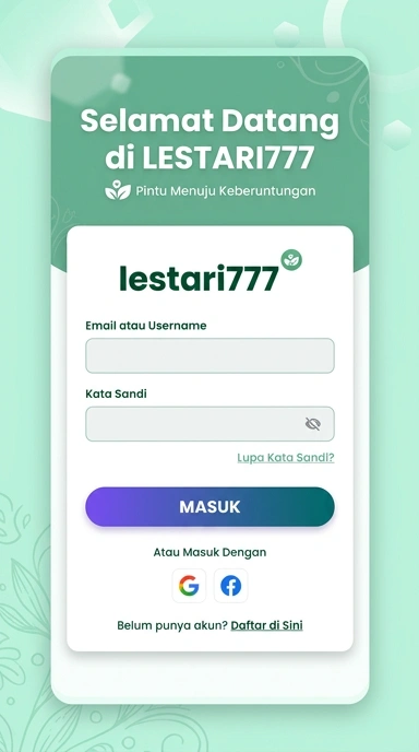 Masuk Akun lestari777 untuk Pengguna Android