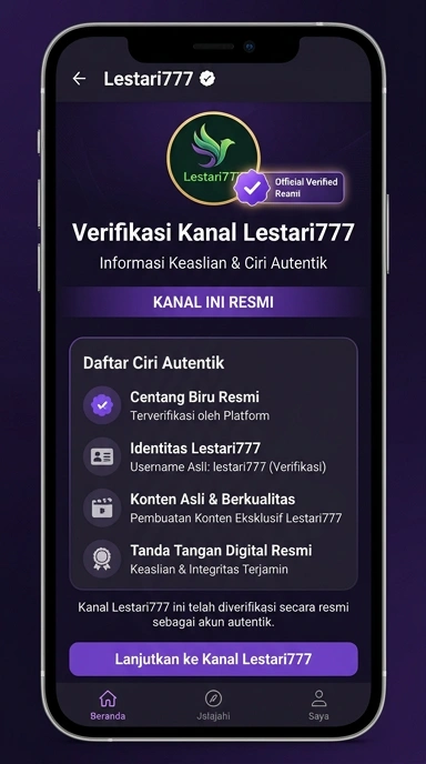Kanal Resmi Lestari777 untuk Pengguna Android